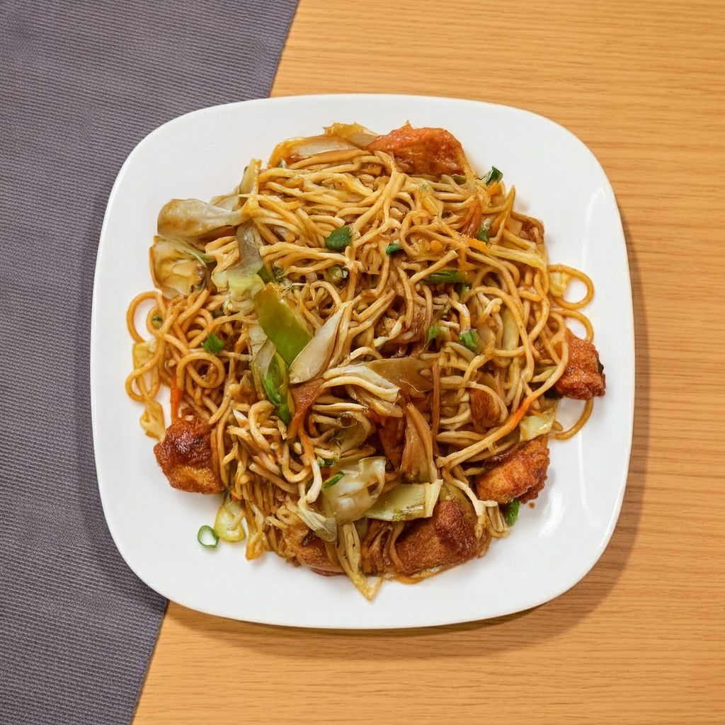 Schezwan Fried Noodles.