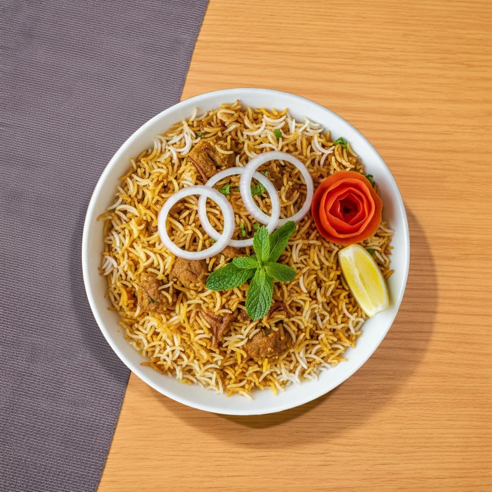 Goat Biryani.